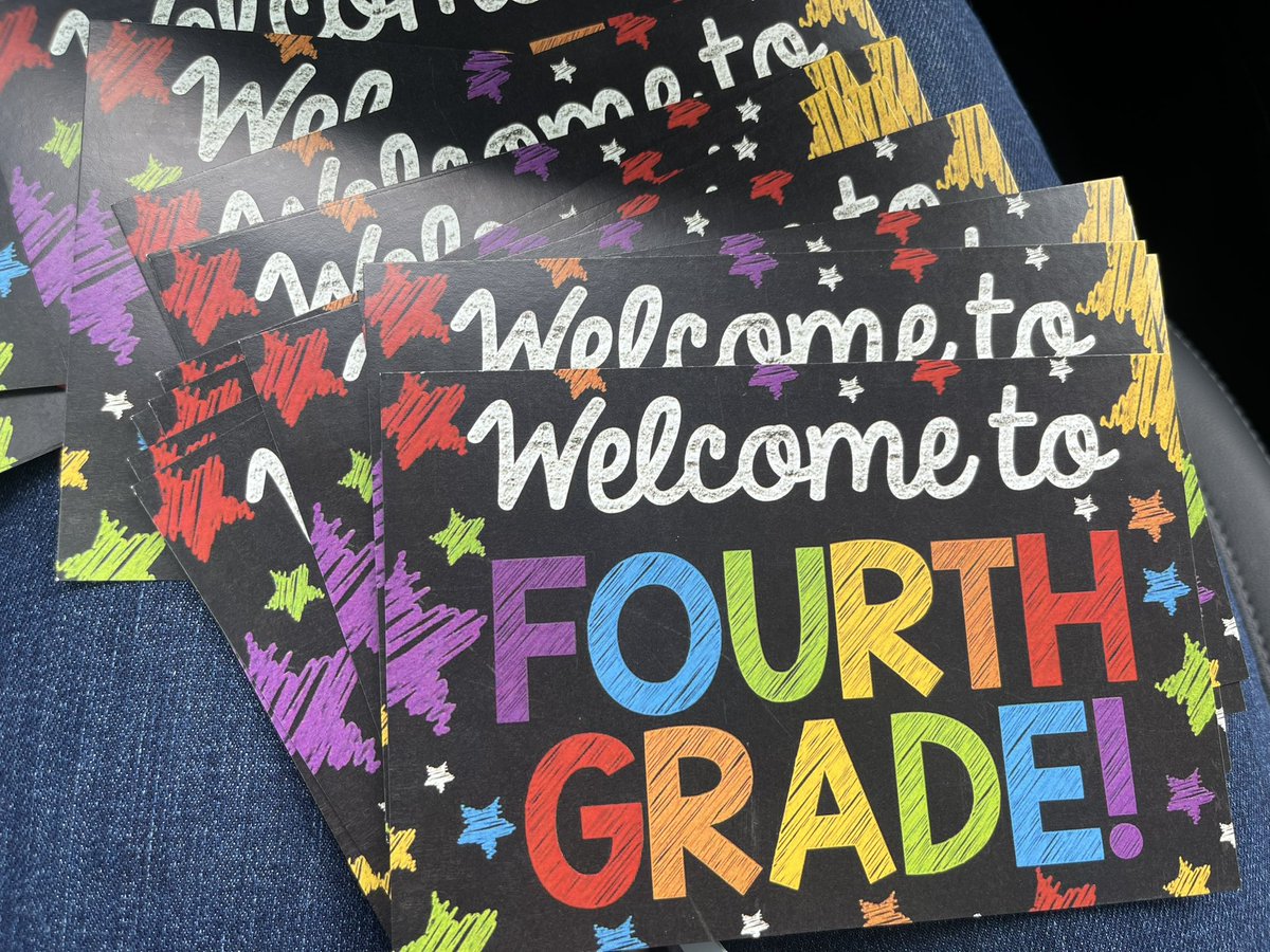 Sending some joy to our new group of fourth graders! We’re ready for Monday!