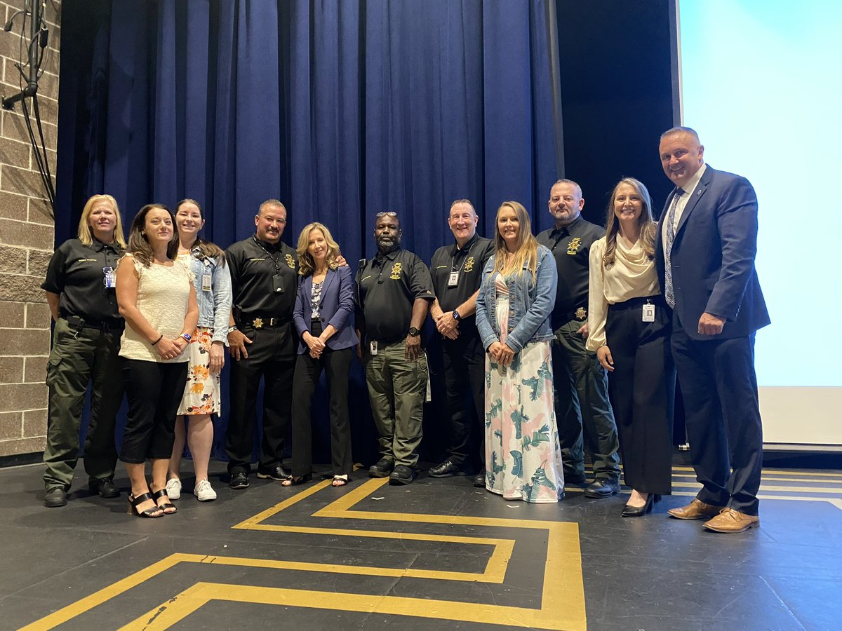 JEFFCO DSS safety kick off- Michele Gay co-founder Safe n Sound Schools- Especially Safe/ Retired deputy Chief AJ DeAndrea and his daughter Madalena (JEFFCO emergency specialist) Dark Nights of the Soul- keynote for our School Safety team! <a href="/JeffcoSchoolsCo/">Jeffco Public Schools</a> <a href="/DeangelisCenter/">DeAngelis Center Foundation</a>
