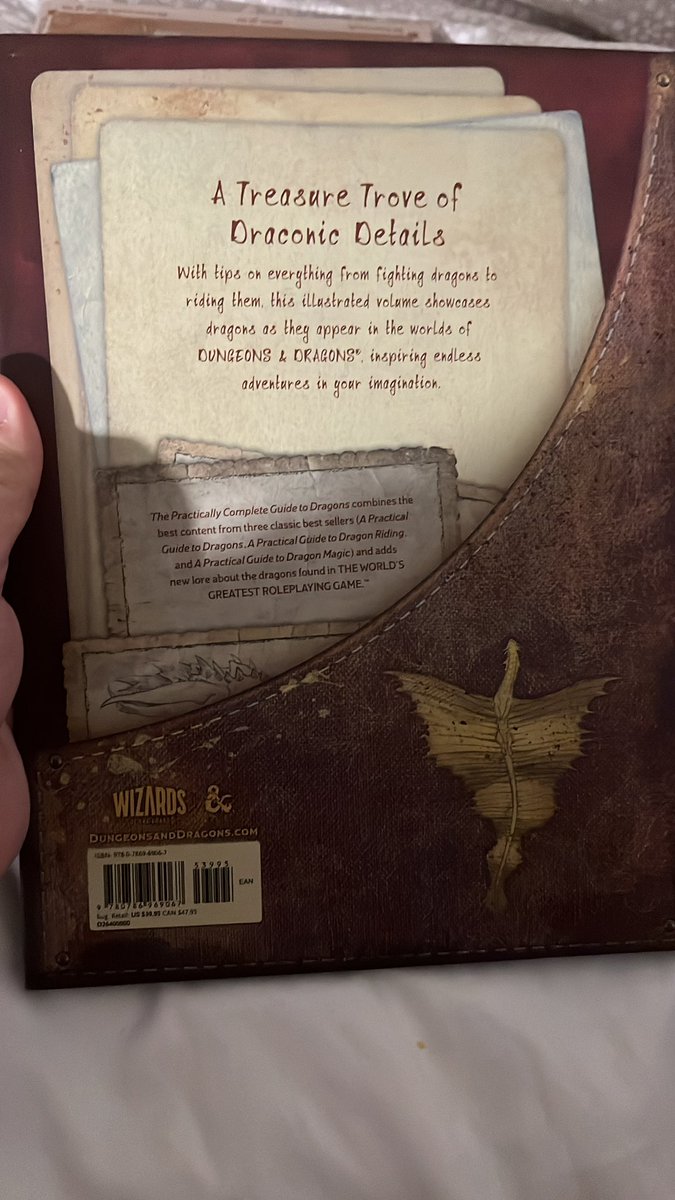 Let’s flip-through this new #dnd hardcover book, The Practically Complete Guide to Dragons, from <a href="/Wizards_DnD/">Dungeons & Dragons</a> who supplied me with a review copy. The book is stat free, edition neutral, and it’s part filed guide, part illustrated storybook—a unique book in the 5e canon.