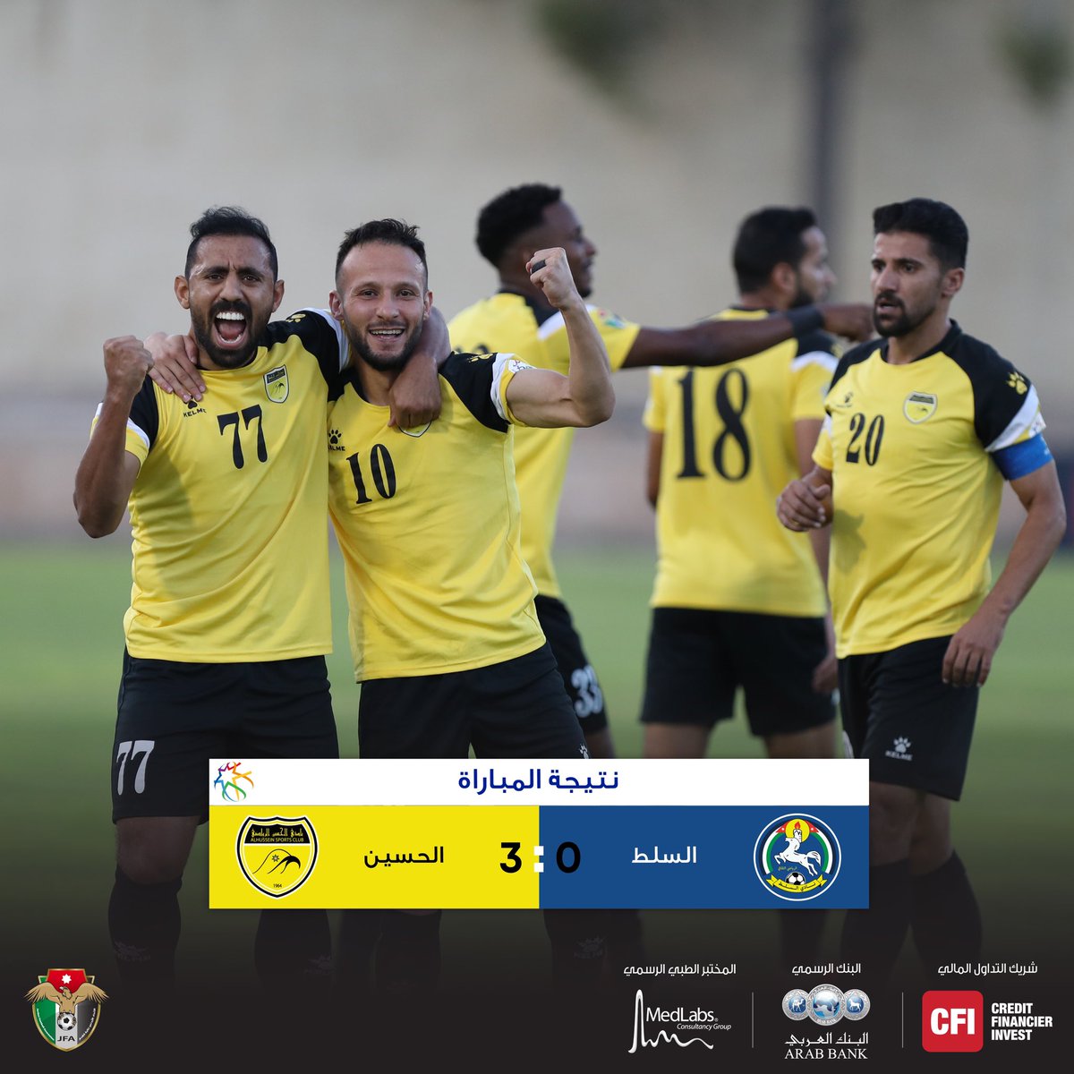 jo_profootball's tweet photo. الحسين يواصل عروضه القوية بثلاثية نظيفة في شباك السلط
#الدوري_الأردني_للمحترفين
#JordanProLeague https://t.co/dO9GBDyGNP
