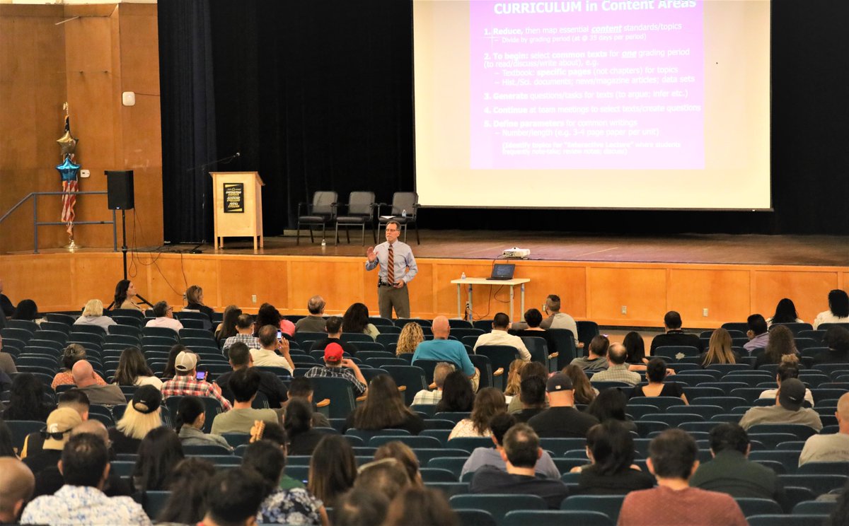 gomusd's tweet image. Preparing for our students! Thursday and Friday our staff got to listen to our keynote speaker talk about the essential elements of effective teaching practices! #gomusd