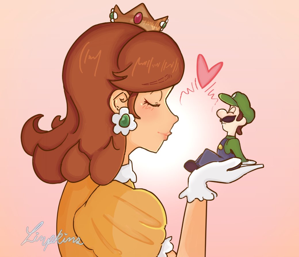 Luigi is just a little guy with a big heart!!✨💚 #SuperMarioBros #PrincessDaisy #Luigi #luaisy