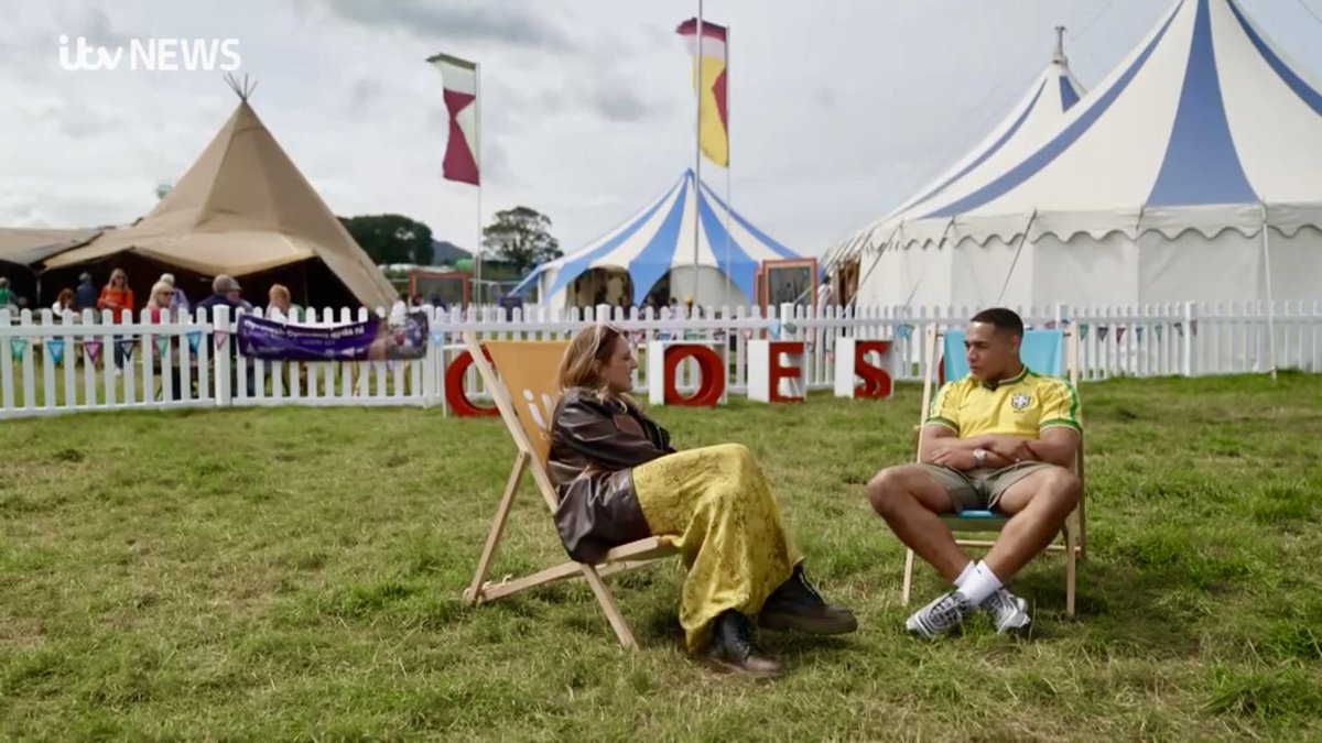 ciarace's tweet photo. On #BackstageITV at the #Eisteddfod, @nestjenkins chats to @lloydylew about his journey into Welsh language rap 🎤 https://t.co/oBgl22TcMB
