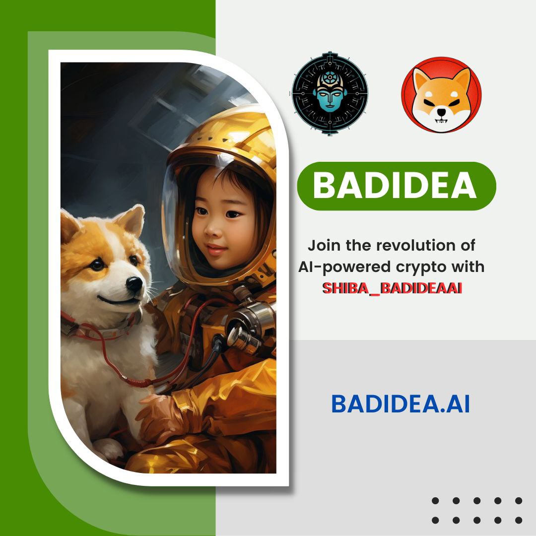 Grace_crypto2's tweet photo. ๐๐ Are you ready for the future? Join #Badideaai and play an active role in shaping a world where AI enhances human potential.
@BADIDEAAI
๐ธhttps://t.co/rxBQ6ci6MQ
#SHIBA #CryptoForceArmy https://t.co/m7Jsy7S2Fk