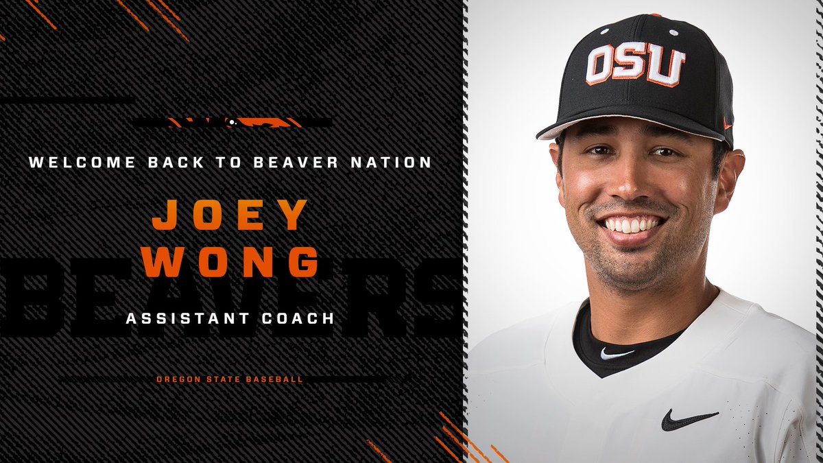 BeaverBaseball's tweet photo. Beaver Nation, help us welcome a Beaver Legend back into the 𝙊𝙧𝙖𝙣𝙜𝙚 𝙖𝙣𝙙 𝘽𝙡𝙖𝙘𝙠!

Welcome back @JoeyKawikaWong!

https://t.co/cSnO2k1p5V

#GoBeavs https://t.co/rI40kNElPB