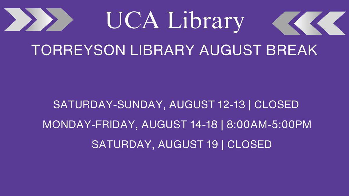 UCATorreysonLibrary (@uca_library) on Twitter photo 