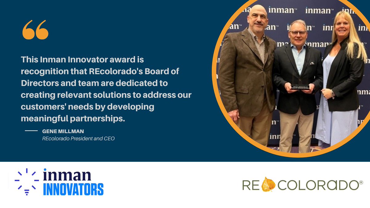 🏆 We are thrilled to have been awarded the prestigious Inman Innovator award for Top MLS, Association, or Industry Organization!  #InmanInnovatorAward #RealEstateInnovation #IndustryLeaders #Grateful #InnovationAtItsFinest