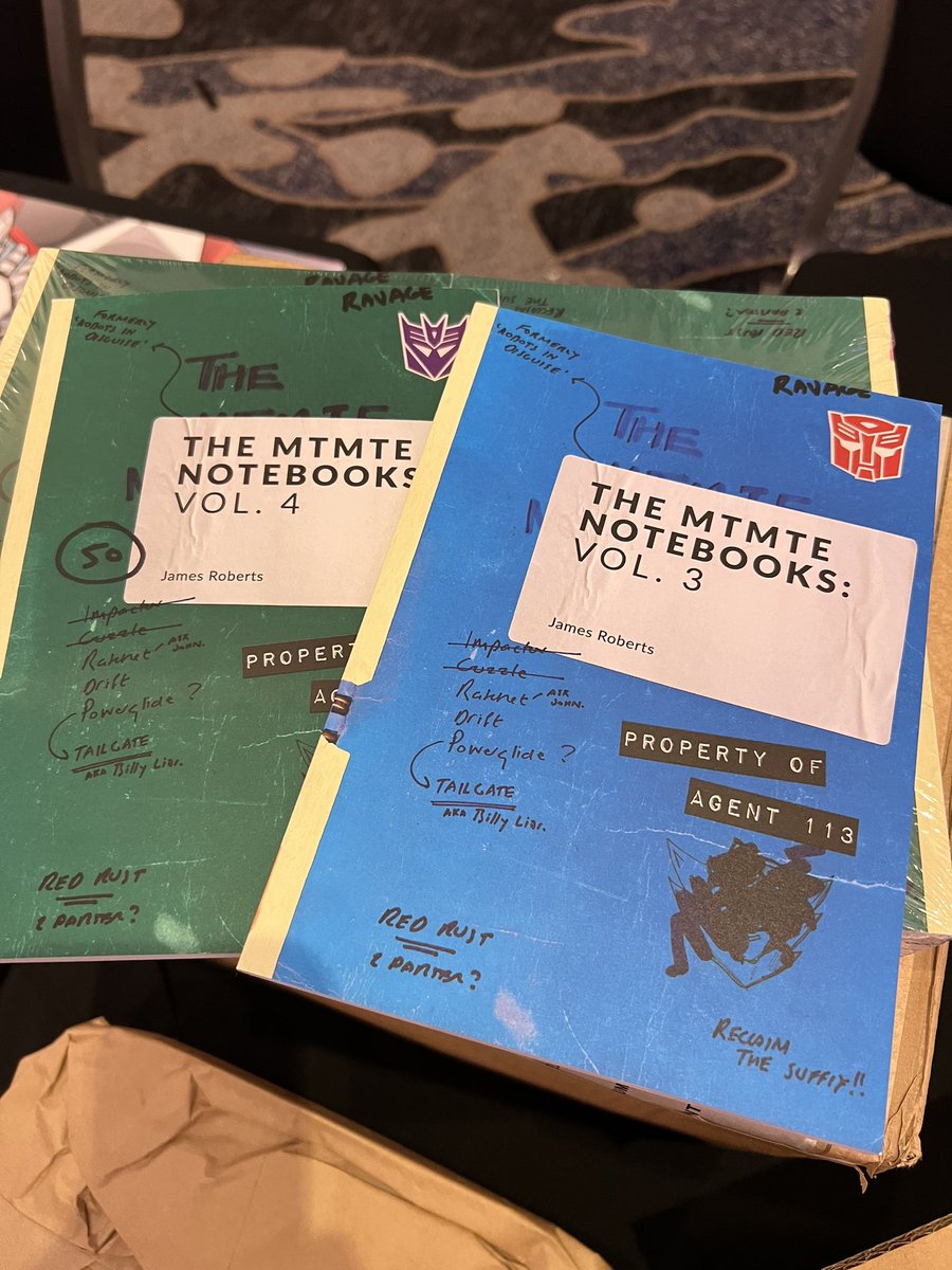 jroberts332's tweet photo. Publication day! Vols 3 and 4 have arrived safely at @tfnationltd (apologies for the poor lighting). I also have reprints of Vols 1 and 2 

In the next few weeks I’ll be inviting orders from anyone who isn’t at TFN this weekend 

Thanks to @Bunker_Creative for the design work https://t.co/6YmdjvVnrC