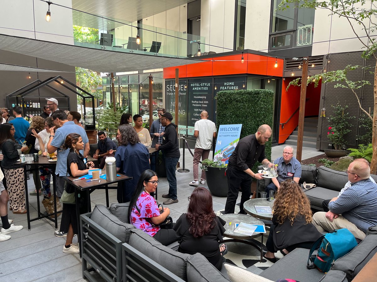 NelsonNygaard's tweet photo. We had a blast at #ACT23 last week! Our TDM experts presented on the challenges faced by employer commute programs post-pandemic, and we led the TRB TDM committee mid-year meeting. Oh, and we also organized a group run for ACT attendees for some extra fun! https://t.co/FHqRbdGPjK