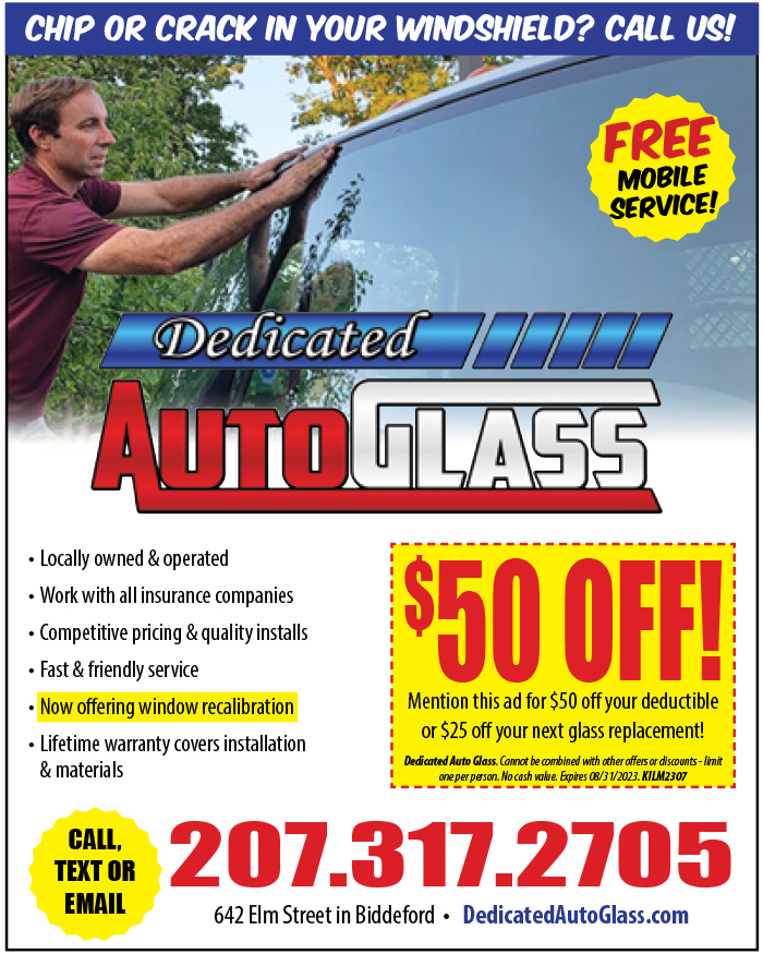 #Save on #autoglass #replacement with Dedicated Auto Glass when you mention this ad! They're #locallyowned & work with all #insurance companies. Call 207.317.2705 or click dedicatedautoglass.com. #autoglassreplacement #autoglassrepair #mobileservice #biddeford #keepitlocalmaine