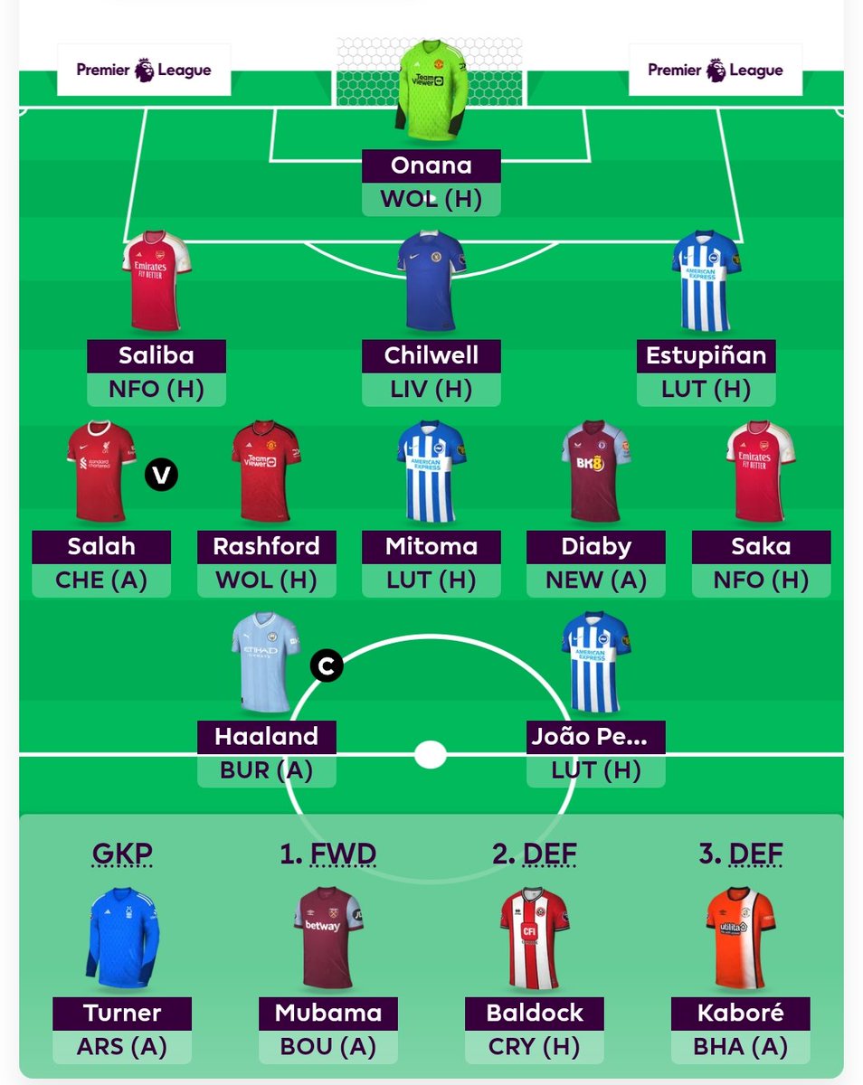 adamzakarovsky's tweet photo. 🚨GW 1

One of the things I wanted to do for a long time. My FPL diary!

Pretty much locked in for GW1. Template team with one differential in Diaby and ready to beat my friends in our mini-league for the third time in a row (looking at you @fplslovakia ).

©️Haaland

Good luck! https://t.co/ys1mokci4M