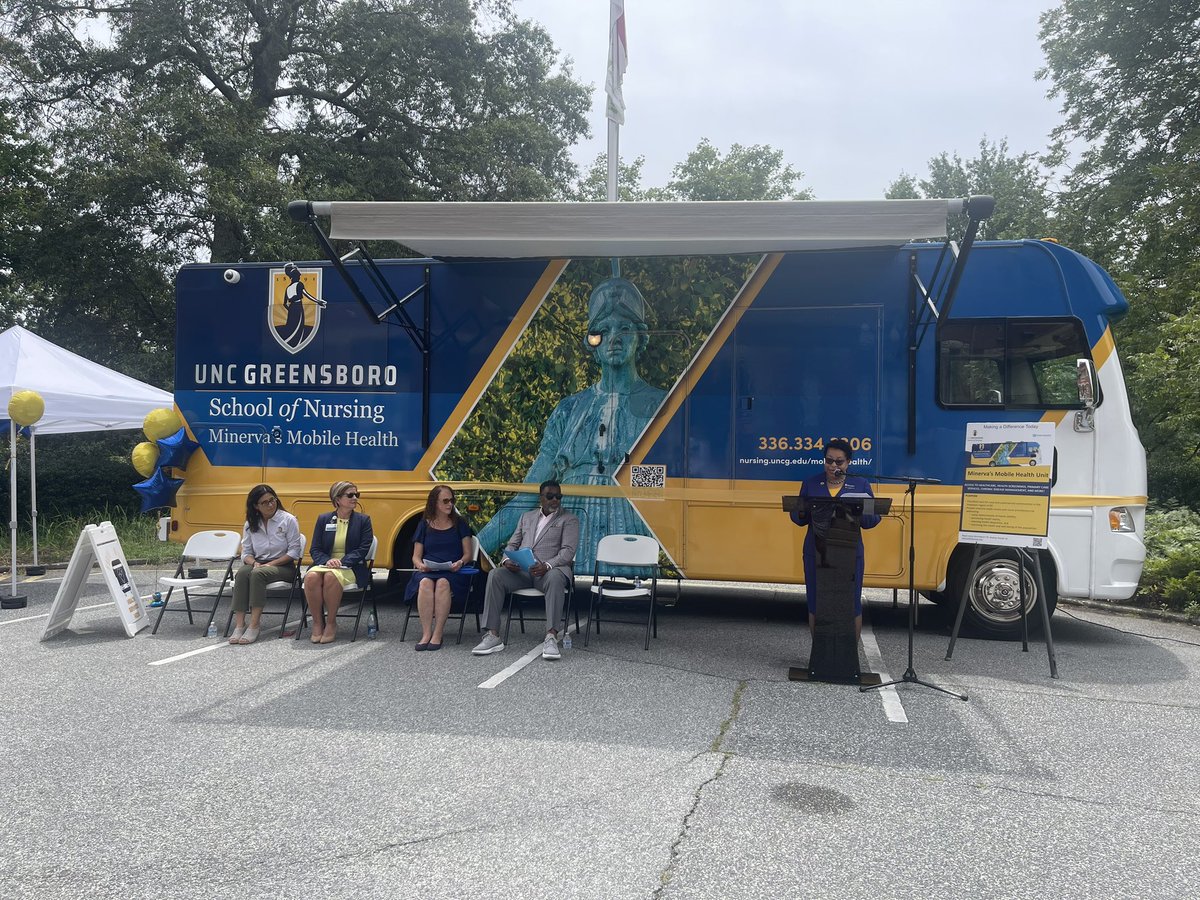 BethFischer1's tweet photo. #UNCG Minerva Mobile Health in partnership with @ConeHealth serving our community and living out the campus motto of Service! https://t.co/u6Ebgl42Nh
