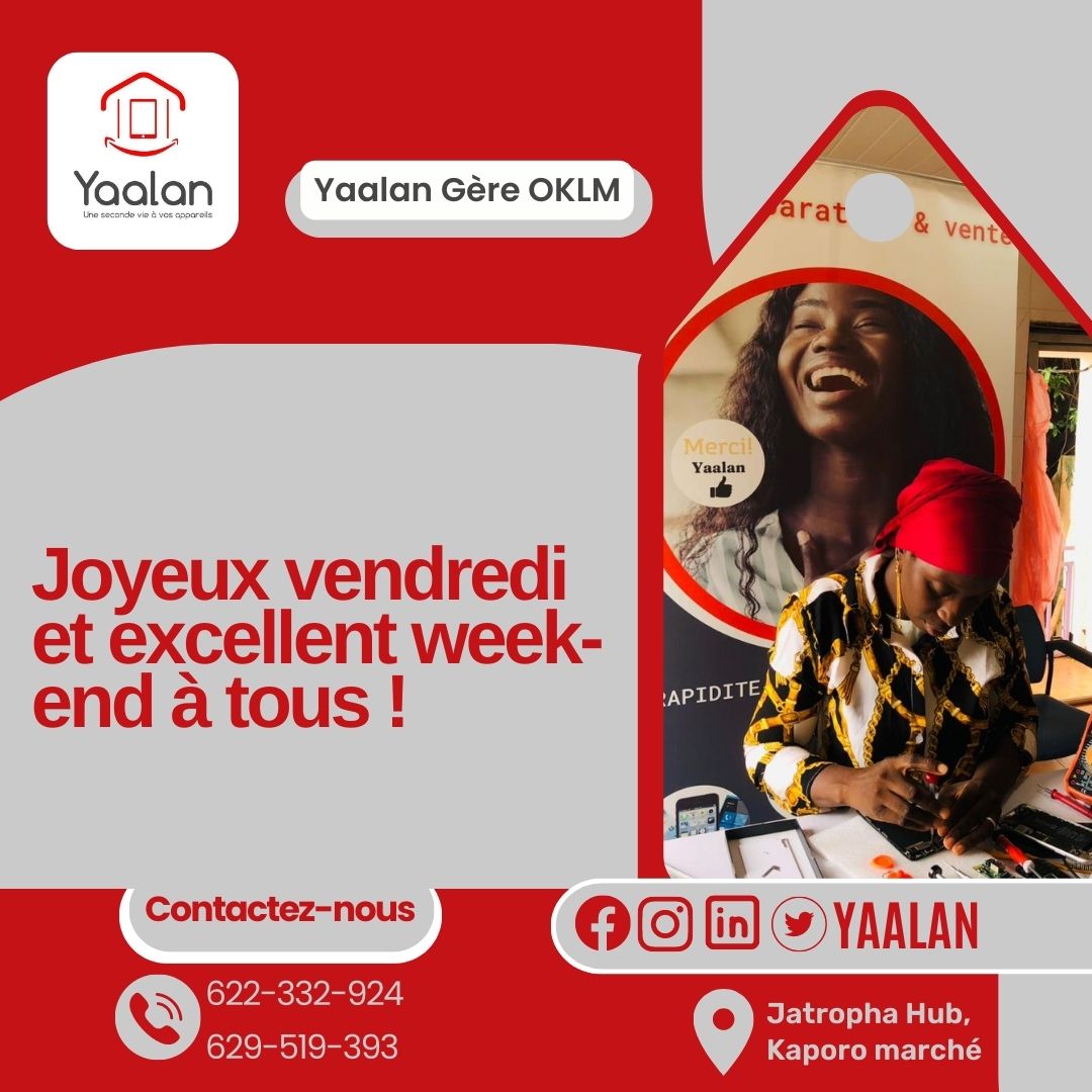 yaalanguinee's tweet photo. "Chaque vendredi apporte une nouvelle opportunité de se rapprocher de nos rêves et de célébrer nos réalisations. Que ce jour marque le début d'un week-end rempli de joie, de détente et de moments mémorables. Bon vendredi et excellent début de week-end à tous !"

#YaalanGèreOklm https://t.co/Gfn29opwql