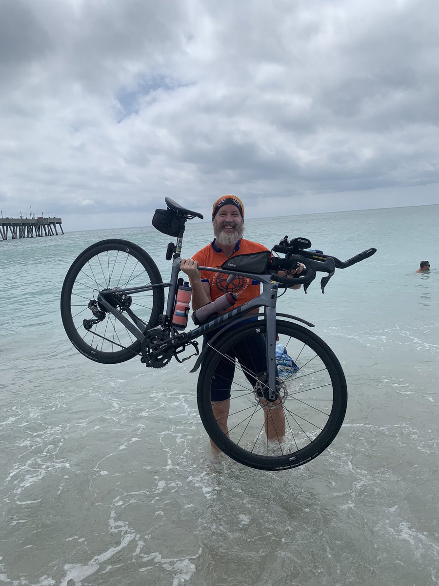 FCBA's tweet photo. From Sea to Shining Sea! 
We made our way to Wilmington, North Carolina on Saturday and our cross country ride came to an end. We have crossed 3,927 miles in 10 weeks! Thank you for following us along on our journey! 🚴🗣🛠️🇺🇸 https://t.co/ch9fXFOaBX