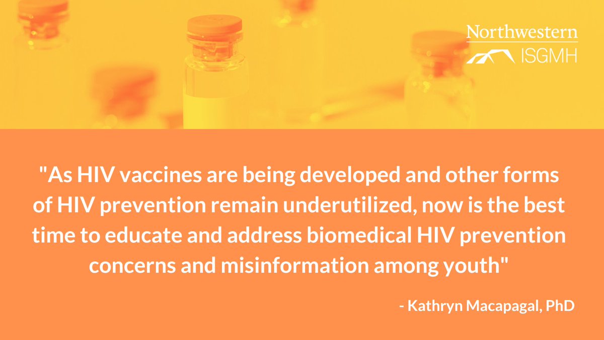 Impact_NU's tweet photo. With a new grant from @NIMHgov, ISGMH’s @karmacap @DrMNewcomb and @mediadataequity will lay the groundwork for successful uptake of a future #HIV vaccine among #LGBTQ young people by addressing their concerns now.  

More about HIV vaccine "pre-bunking": https://t.co/1bQ0Z87vFL https://t.co/CRRTSBA8Ev