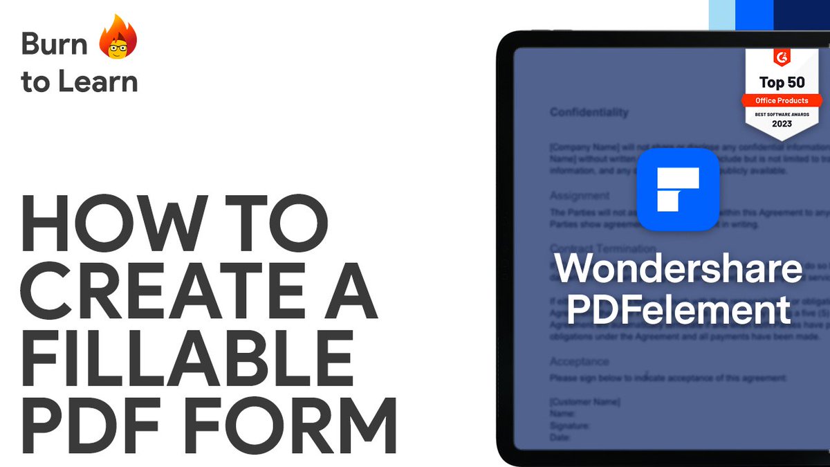 btltutorials's tweet image. Learn how to create a fillable PDF form with PDFelement - In our new video!

youtu.be/cQFsvpS4mTg

#pdfform #wondersharepdfelement #wondershare #pdftool