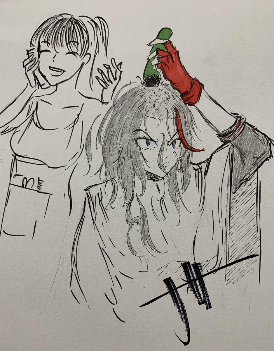 Art week ( Day 6 ) 
- Ryuko lost her patience