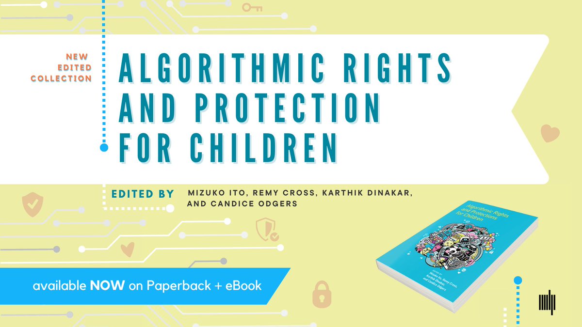 “We stand at a pivotal moment in defining public narratives and responses around young people and AI.” — @mizuko (Mimi Ito) 

CLA Blog - A New Edited Collection from MIT Press: Algorithmic Rights and Protections for Children

connectedlearning.news/cla080223

#ChildOnlineSafety #EthicalAI