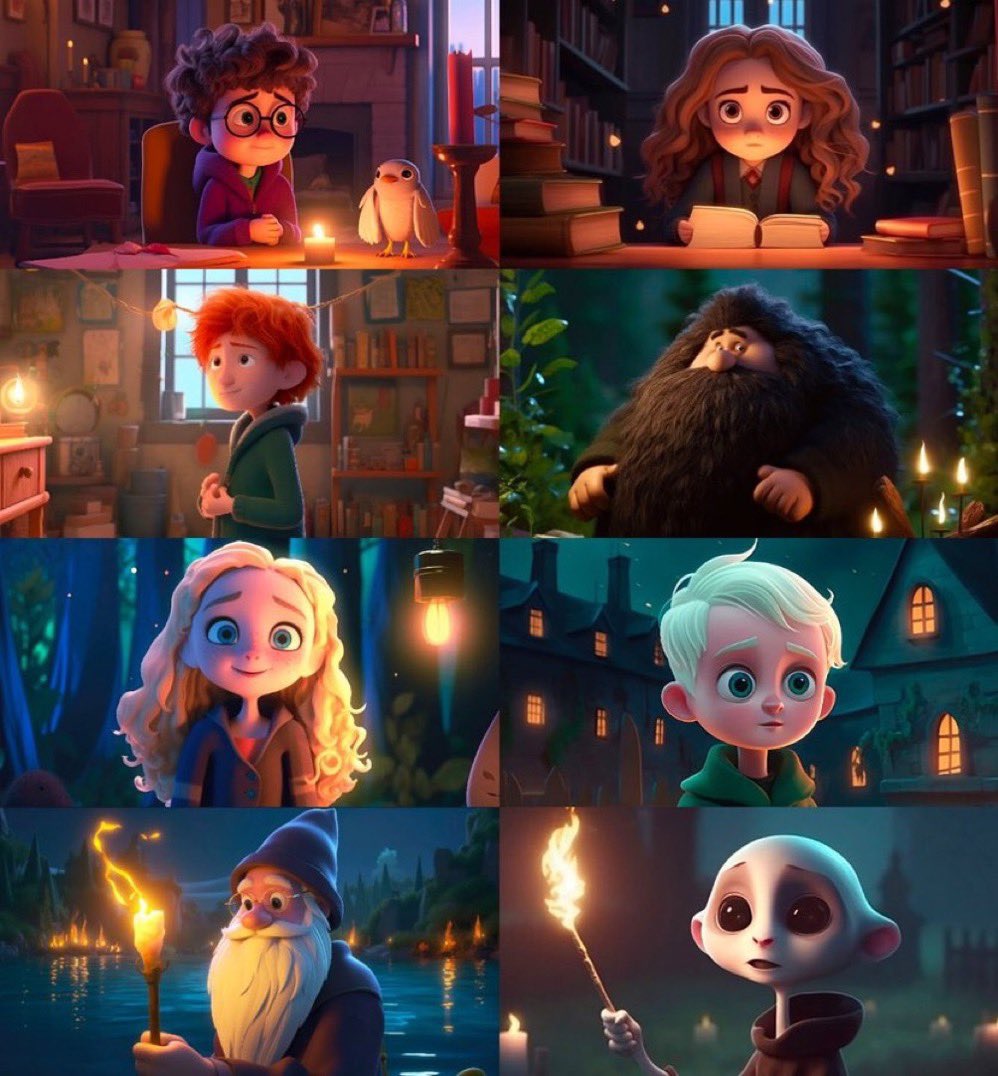 HPotterUniverse's tweet photo. If Harry Potter was created by Pixar 😍 https://t.co/jEA14BwaRr