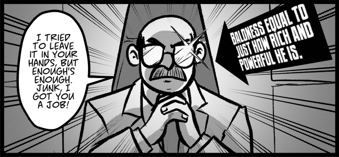 globalcomix's tweet photo. Is this the secret to success? Baldness?

📝 Junk Ship from @powerwavecomics
https://t.co/bMXrw0Laze https://t.co/WUhi4jGRAN