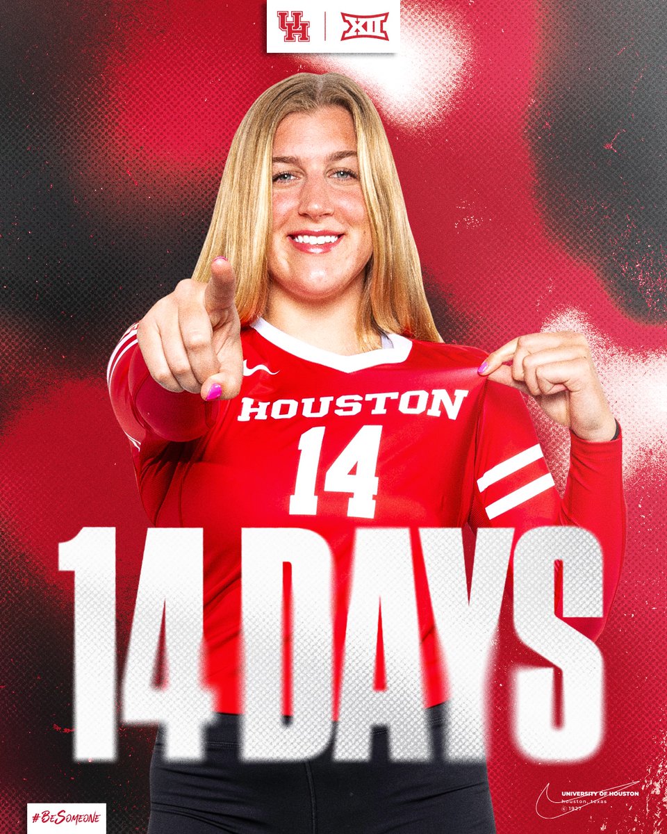 UHCougarVB's tweet photo. TWO WEEKS‼️ https://t.co/ILJ2NXYlWO