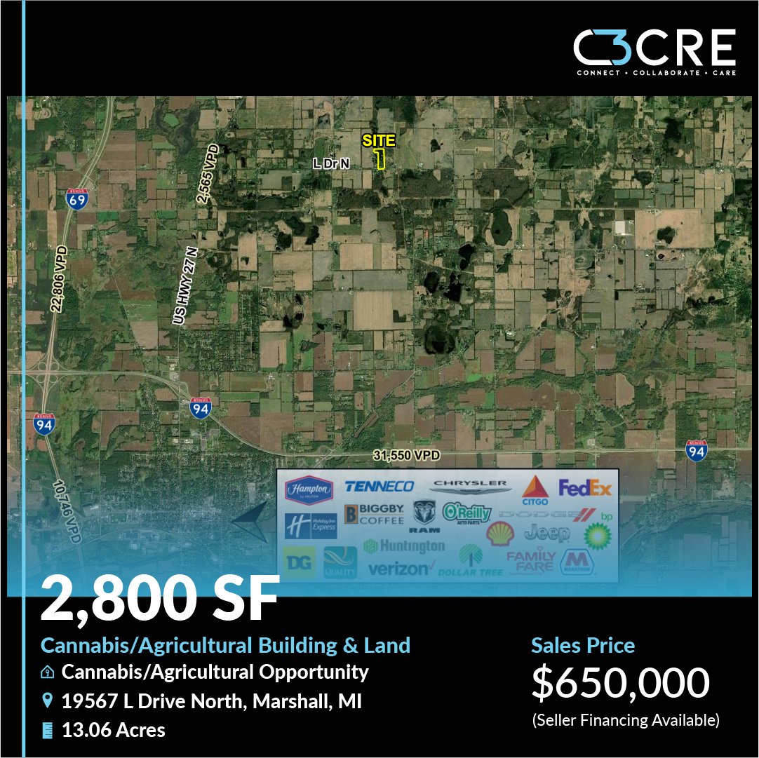 c3_cre's tweet photo. π± New to Market: Green Zoned Adult-Use/Medical Cannabis Cultivation and Processing facility available for sale β real estate included!
Let's connect: https://t.co/ji99Mjpwjr
#C3cre #CommercialRealEstate #CannabisRealEstate #ICSC #ULI #Ganjapreneur #MJBizDaily #LeafWire https://t.co/aqvJvQmEyd