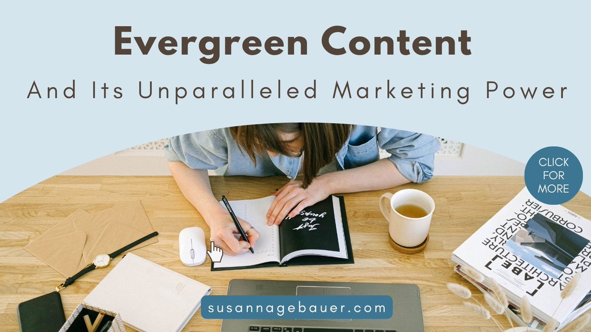 Make your content last a lifetime! Learn how to create evergreen content that remains relevant and valuable for your audience long after it's been published 

susannagebauer.com/blog/evergreen…