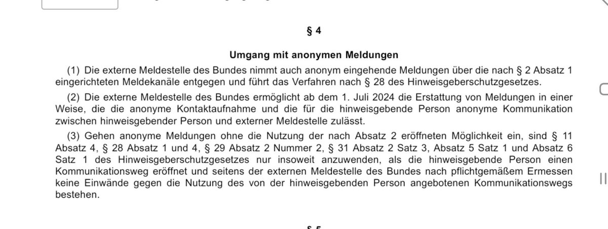 "Der größte Lump im ganzen Land, das ist und bleibt der Denunziant". Heute ist die Verordnung des Bundes über die Einrichtung einer zentralen Meldestelle für anonyme "Hinweisgeber" in Kraft getreten - mit freundl. Grüßen von <a href="/MarcoBuschmann/">Marco Buschmann</a>
und der <a href="/fdpbt/">Fraktion der Freien Demokraten</a>.
recht.bund.de/bgbl/1/2023/21…