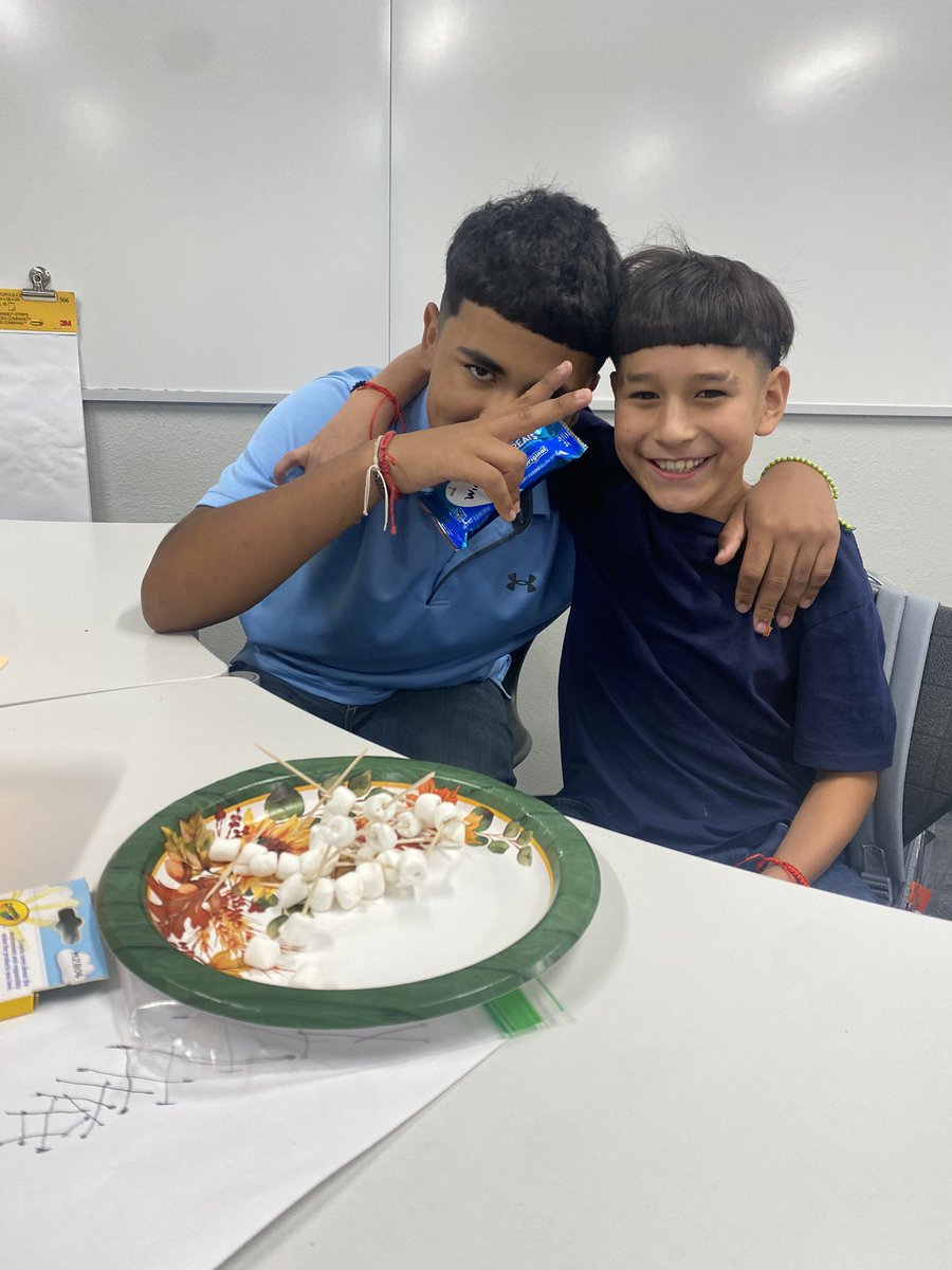 terrell_imms's tweet photo. The winners of our marshmallow challenge in 6th grade! We had a blast and learned from our mistakes. 

Next on the agenda is cup tower building! Stay tuned for our winners! ❤️🩵🦁 #CISDLeadingTheWay #CastleberryISD #ChooseCastleberry https://t.co/2SiaEOXMmE