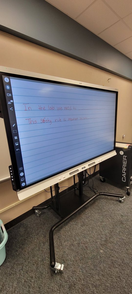 Ms. Stiver's class is getting a head start with science safety. <a href="/TWE_Texans/">Townewest Elementary</a> <a href="/FortBendISD/">Fort Bend ISD</a> #1styearteacher #rockingit #sentencestems