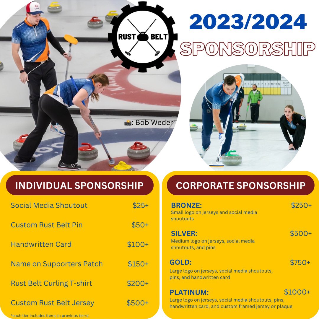 RustBeltCurling's tweet photo. Thank you to our friend and fellow curler/Pens fan Dustin Hesse for sponsoring our team this season!! We appreciate you 🙌🏼🙌🏼 https://t.co/vRKVmGP3Mg