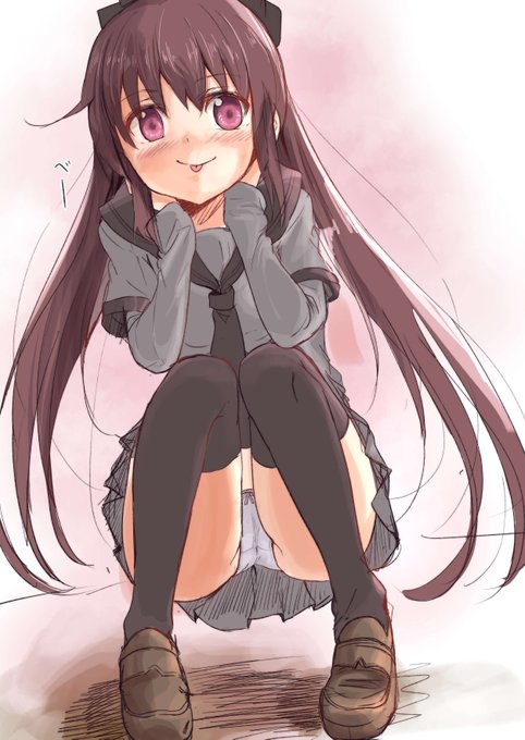 挑発する月咲ちゃん 