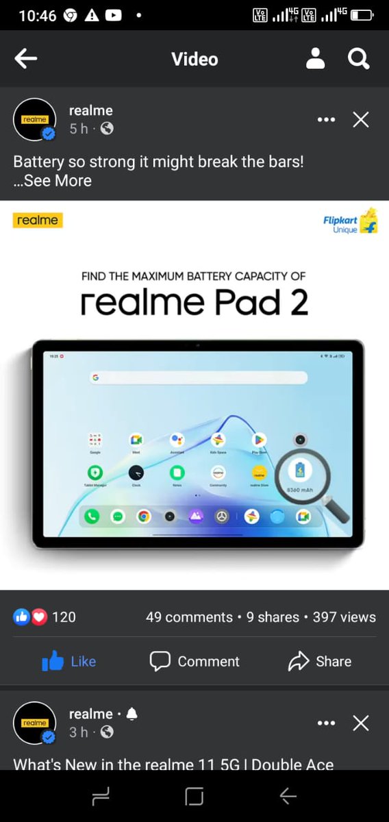 K9Guj's tweet photo. @realmeIndia Here's my perfect Screenshot Dear Team @realmeIndia
#realmePad2
#CreateBiggerCreateFaster
@Eddy_blitz1010
@Sruusti
@Kiinnjj
@SubhraBera17
@JayParmarGJ3 https://t.co/vnKO5Kyhx5