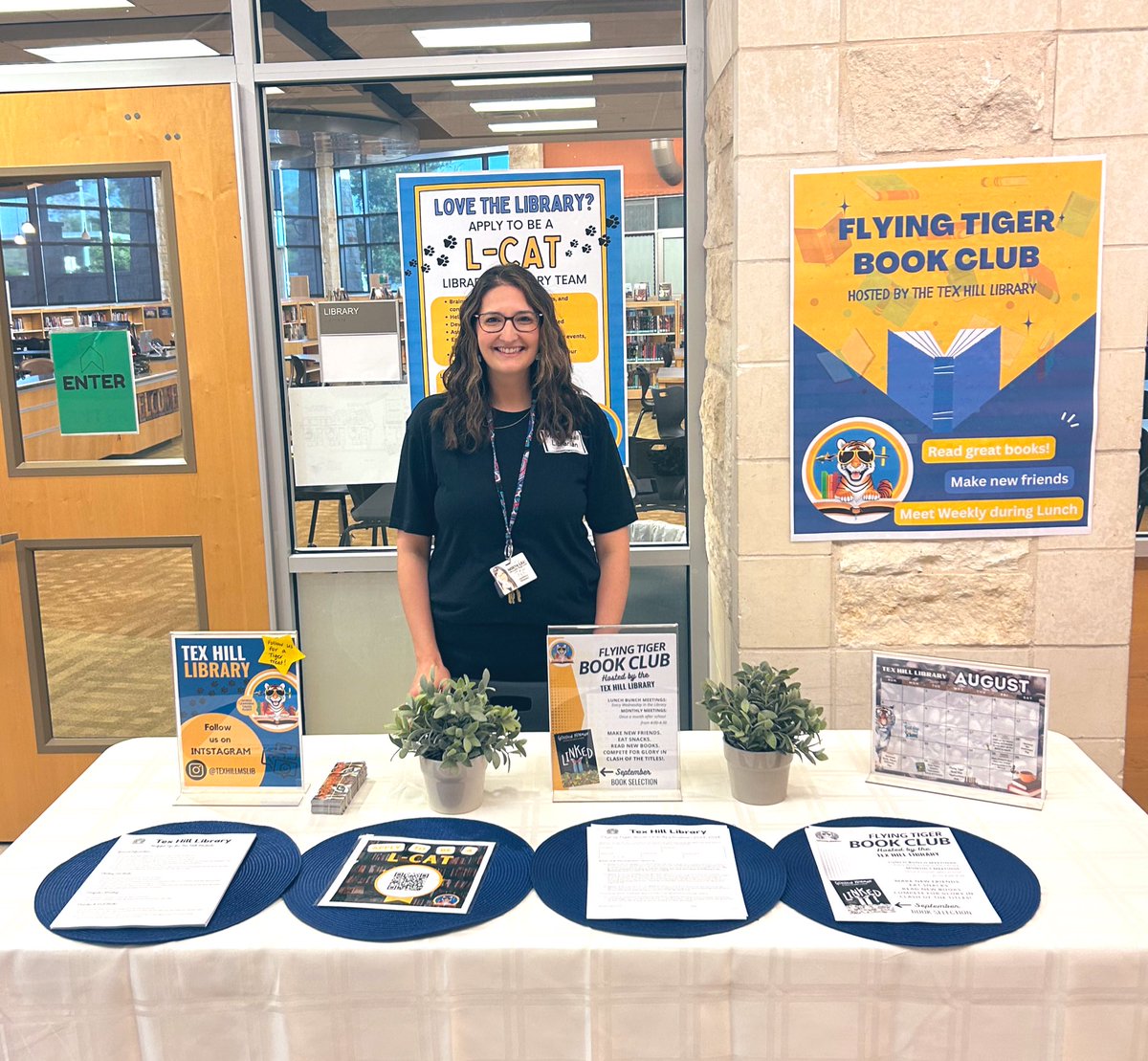 Tex Hill MS Library (@texhillmslib) on Twitter photo The Tex Hill Library is excited to welcome back all our Flying Tigers for the 23-24 school year! Thanks for stopping by during Tiger Ambush to say hi & learn more about upcoming events and programming! ๐
๐พ๐ #TexHillLib #TexHillReads <a href="/TexHillMS/">TEX HILL MS</a> <a href="/TxHillPrincipal/">Michele Ramirez-C</a> <a href="/amirel88/">Amanda Mireles</a> The Tex Hill Library is excited to welcome back all our Flying Tigers for the 23-24 school year! Thanks for stopping by during Tiger Ambush to say hi & learn more about upcoming events and programming! ๐
๐พ๐ #TexHillLib #TexHillReads <a href="/TexHillMS/">TEX HILL MS</a> <a href="/TxHillPrincipal/">Michele Ramirez-C</a> <a href="/amirel88/">Amanda Mireles</a>