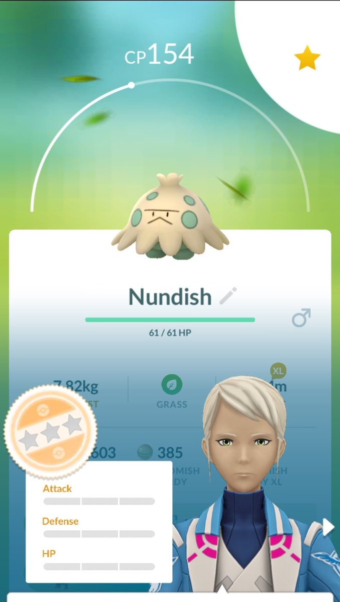 PokeGoWill's tweet photo. Got my third Nundo! Meet nundish 🍄🍄🍄 #PokemonGO https://t.co/ldHHO54cPO