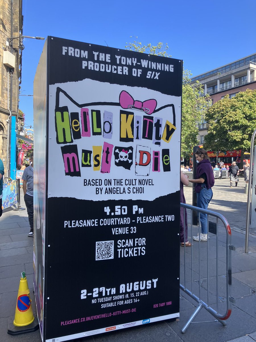 PoppyCocktails's tweet photo. It’s been A Week at work (seriously when isn’t it) but show 26) was SO good I’m back in the zone. (And have immediately ordered the novel that inspired it) darkly funny, very Heathers #HelloKittyMustDie #EdFringe2023 https://t.co/NEq7kffsOM