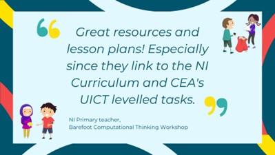 nonnyjem's tweet photo. Primary PGCE is off to a great start @UlsterEducation #DigitalSummerSchool2023. It was a pleasure to kick off the week introducing #ComputationalThinking & #Coding support from @BarefootComp #ComputingAtSchool @Ciena
@4321bev @SEMCGILLUUCPGCE @CCEA_info @NI_Teachers https://t.co/eQJ9vAv9eG