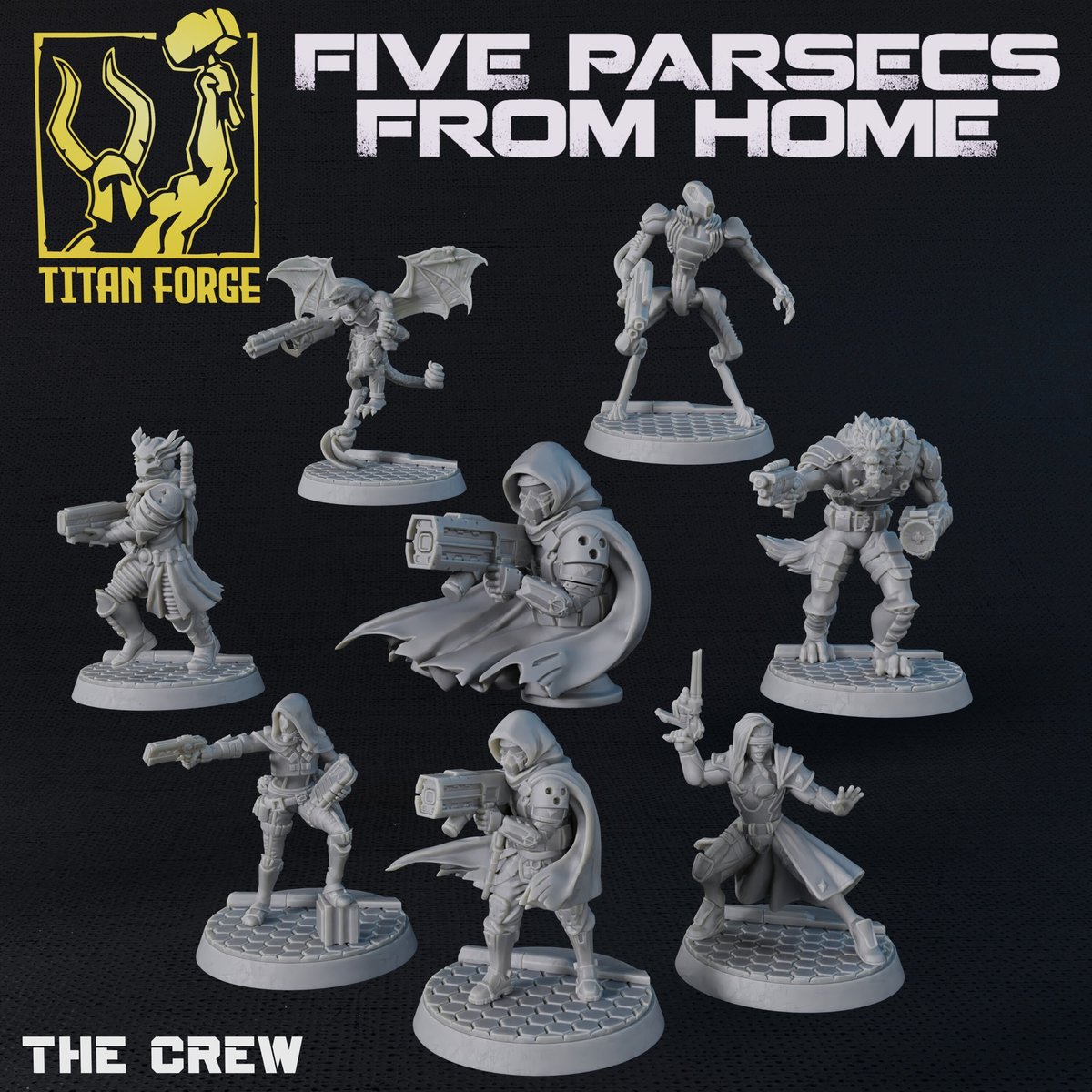 We have teamed-up with the folks over at Titan Forge to bring you these official #FiveParsecs From Home 3D-printable miniatures and terrain products. Grab them separately or in one big bundle!
🇬🇧 buff.ly/3OoxRRi
🇺🇸 buff.ly/3OybAk3
#stl #miniprinting