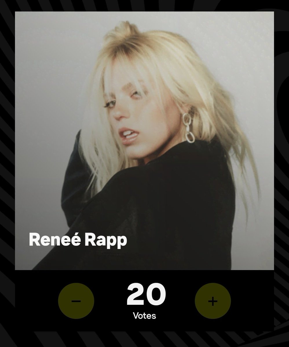 livforbrina's tweet photo. it's ✨️power hour✨️, which means that all votes are doubled so make sure that you vote for @reneerapp at this year's #VMAs in the #BestNewArtist and #PUSHPerformanceOfTheYear https://t.co/u8sJfgpuqc