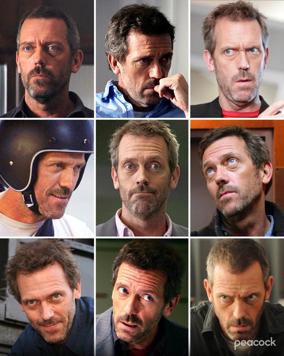 Dr. House, a man of many moods.