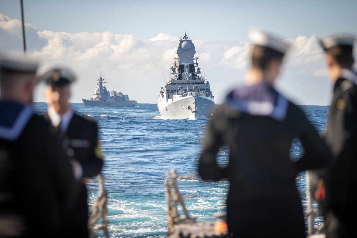 DDIndialive's tweet photo. #ExMALABAR23 | #INSSahyadri & #INSKolkata in Sydney
🇮🇳-🇺🇸-🇯🇵- 🇦🇺multilateral naval exercise will witness high intensity of ops in all three domains of warfare - #antisurface, #antiair & #antisubmarine incl live wpn firing drills
@Australian_Navy @USNavy @jmsdf_pao_eng @IN_HQENC https://t.co/srjdPTV9Xi