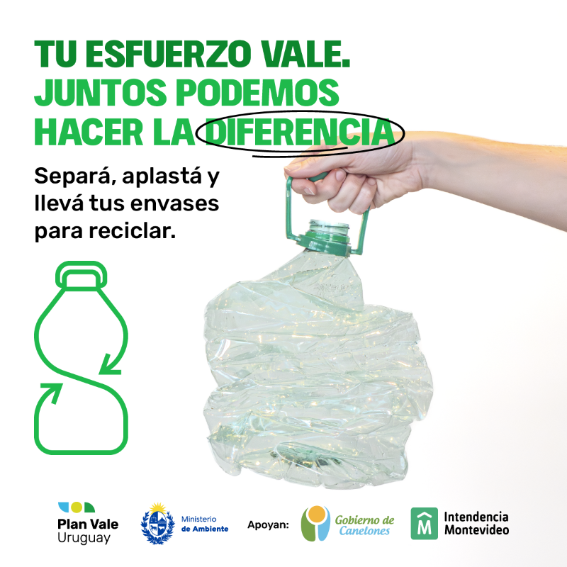 planvaleuy's tweet photo. La contribución de cada persona es indispensable en el proceso de reciclaje♻️

Separá, aplastá y llevá tus envases a reciclar.

Podés encontrar los contenedores o ecopuntos más cercanos a tu hogar en https://t.co/DFs6HDEwpy https://t.co/Rswrj3qxSB