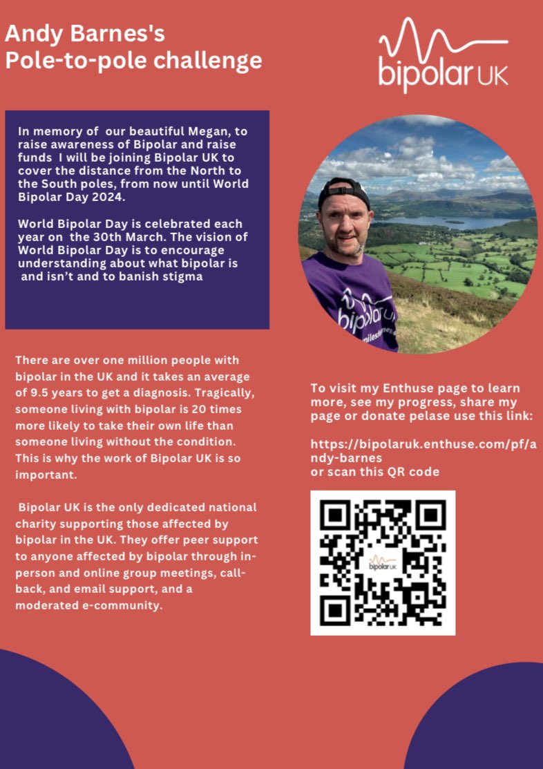 andyb066's tweet photo. Have a rest I’m told, take it easy, you’re nearly 60. Not an option @BipolarUK #poletopolechallenge https://t.co/XWvNlbQCnQ #muddymilesformegs @runningpunks @VeganRunnersUK #bipolar #bipolarawareness #runningpunks #veganrunners #grievingdad https://t.co/JoIFaUaXsj
