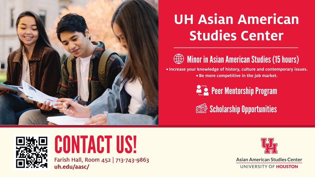 UHAASC's tweet photo. Minor in Asian American Studies https://t.co/qrcJT5WqB4