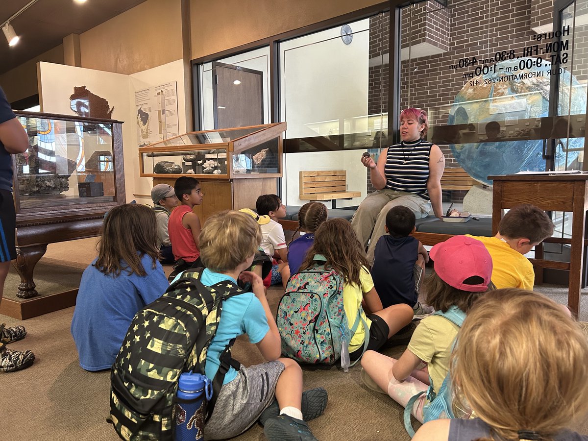 Every year, thousands of people experience guided tours to learn more about our exhibits. Even seasoned visitors can find secret treasures and special specimens that have been hiding in plain sight!

Visit museum.geoscience.wisc.edu/tours/ for more information about scheduling a tour!
