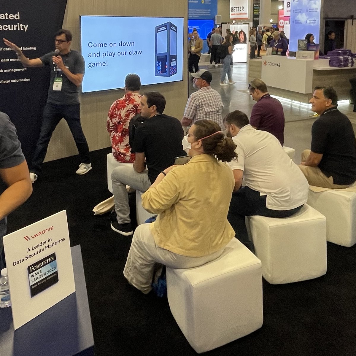 doncolliver's tweet photo. Another fun week speaking at a tech trade show... thank you to the great folks at @varonis  for a very successful and busy @BlackHatEvents  USA 2023! https://t.co/BXYIrX2OQt