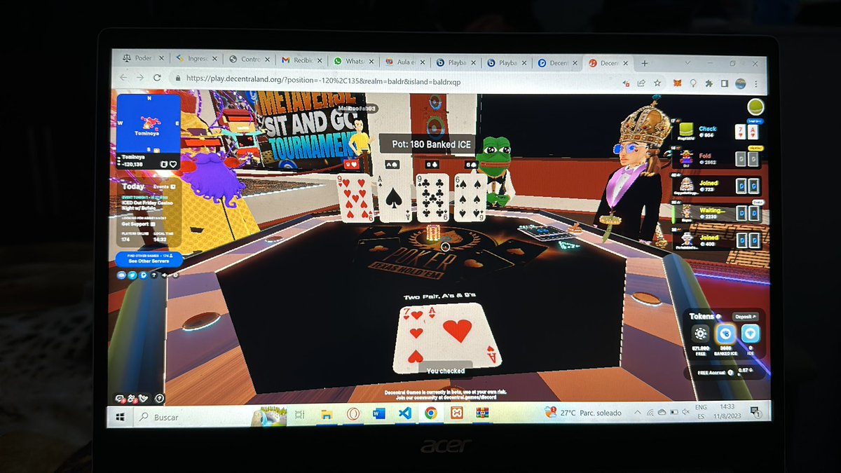 MichinoClub10's tweet photo. Play casino @DecentralGames @0xRyanDG @0xMiles https://t.co/UBvZX5soCH