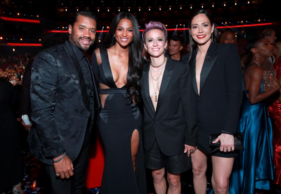 #fashionfriday
A few celebrities at the 2023 ESPYS Award Show. Photo Credit: <a href="/USATODAY/">USA TODAY</a>