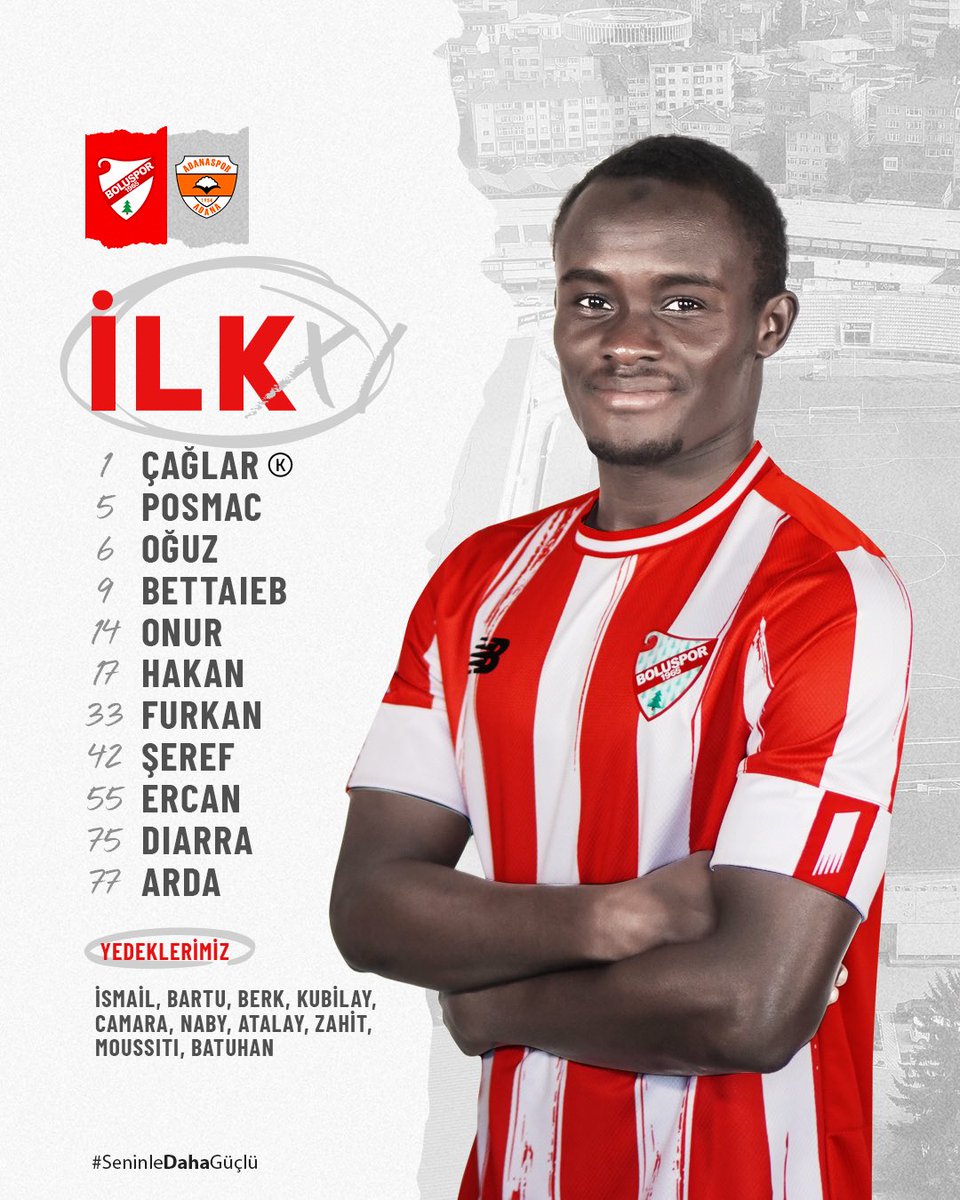 Boluspor'un ilk 11'i.

#Boluspor #BSvAS