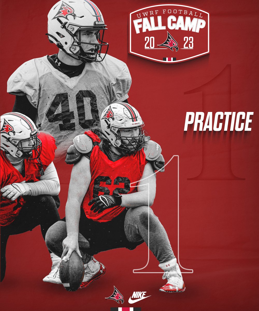 UWRFFootball's tweet image. We GET to practice today!!! #Practice1 #FalconFootball